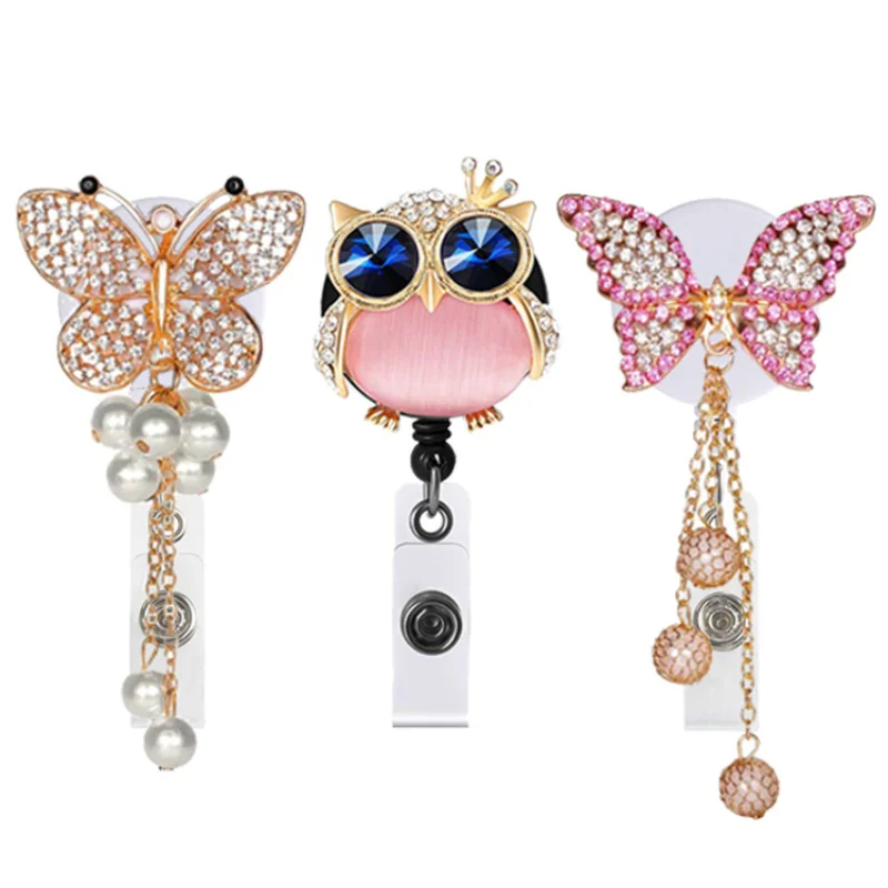 Xray Tech Accessories - Diamond Owl Butterfly Rhinestone Metal Ornament