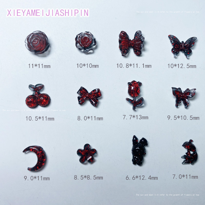 20pcs 3D Dark Gothic Resin Nai - огляд і ціна Trending Tech Accessories