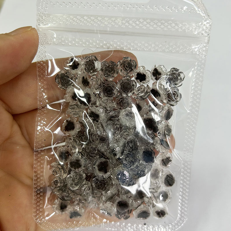 100pcs Black Rose Resin Nail C - огляд і ціна Trending Tech Accessories