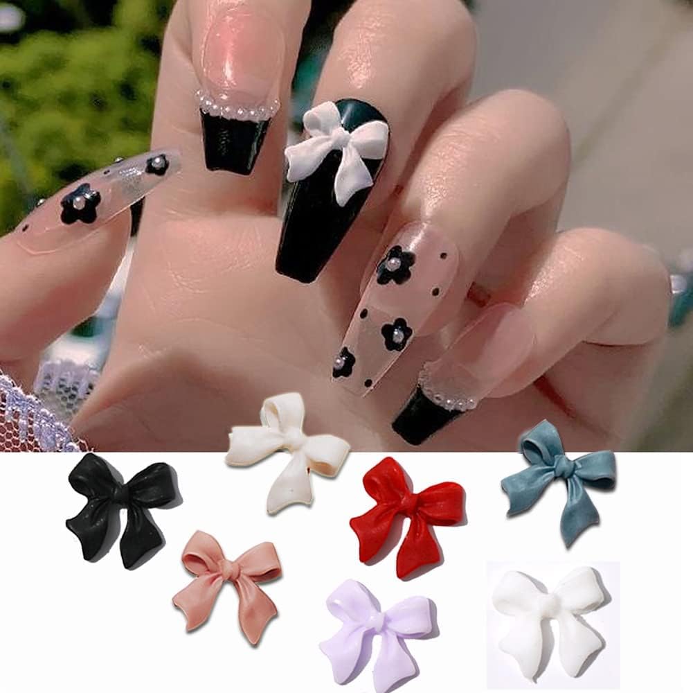 100Pcs Pink White Bowk Nail Ar - огляд і ціна Trending Tech Accessories