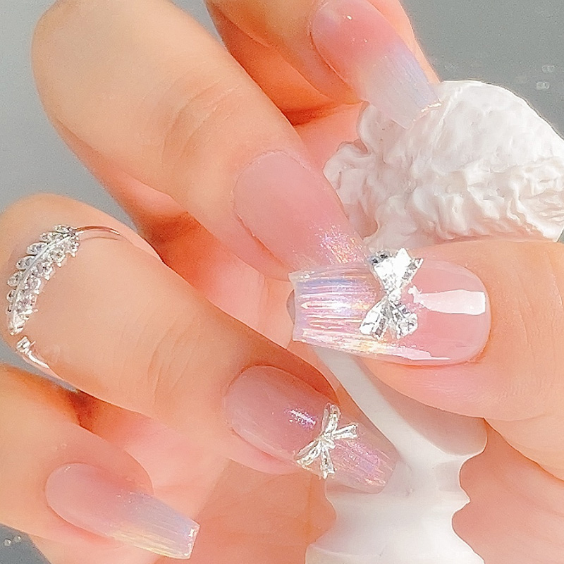 TSZS 3D Silver Bowknot Nail Ch - огляд і ціна Trending Tech Accessories