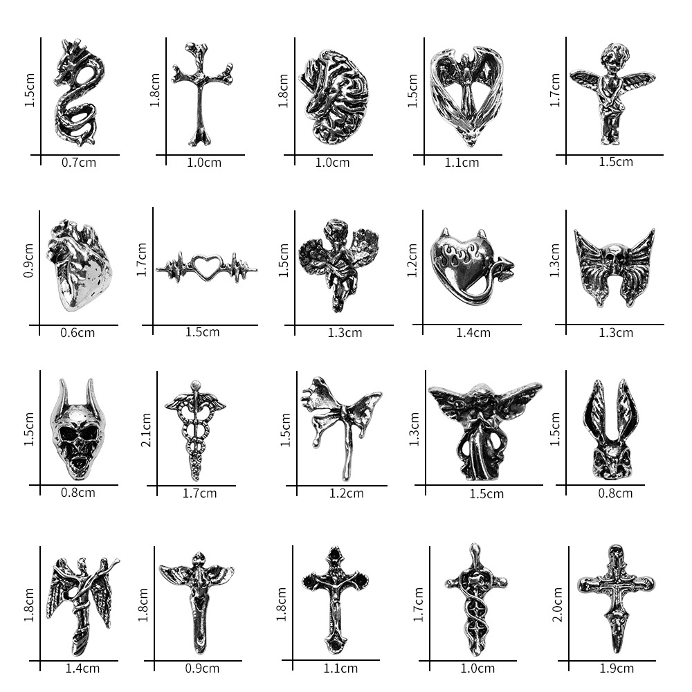 20pcs Style Mix Halloween Nail - огляд і ціна Trending Tech Accessories