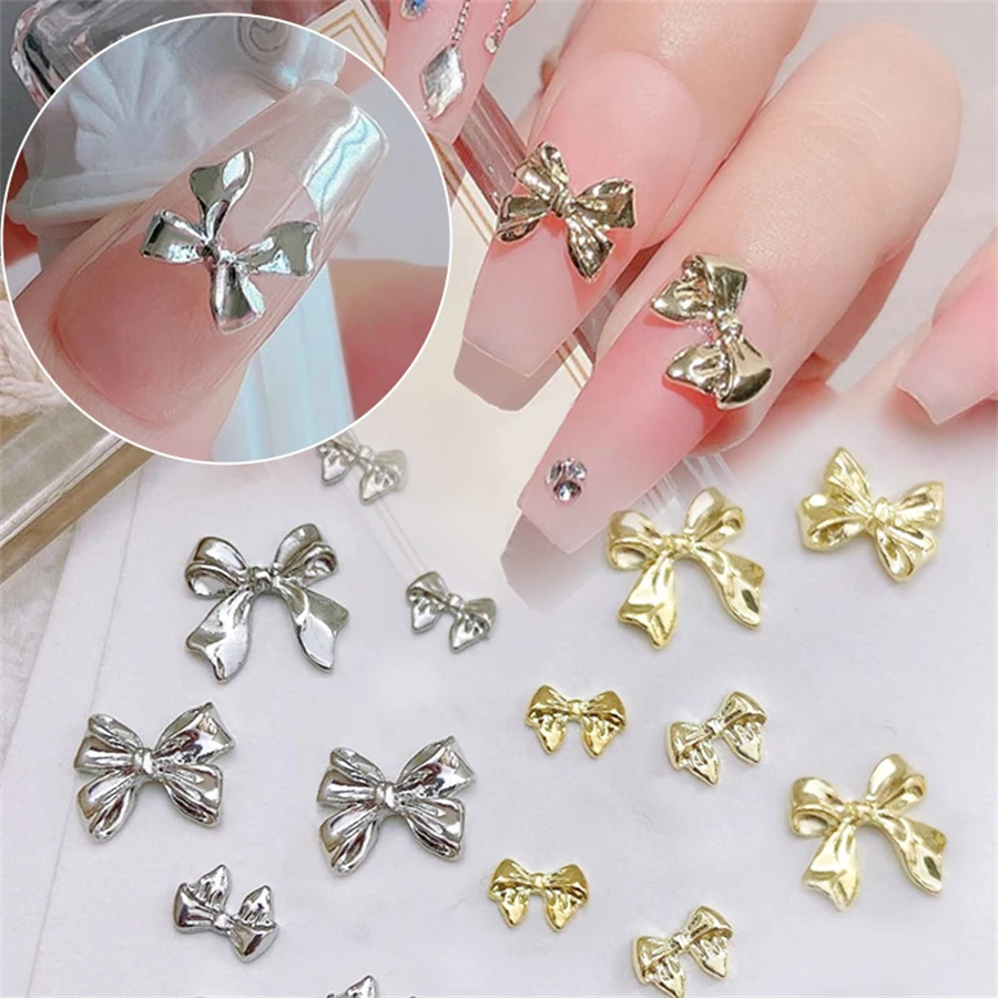 10pcs/Bag Metal 3D Bowknot Gre - огляд і ціна Trending Tech Accessories