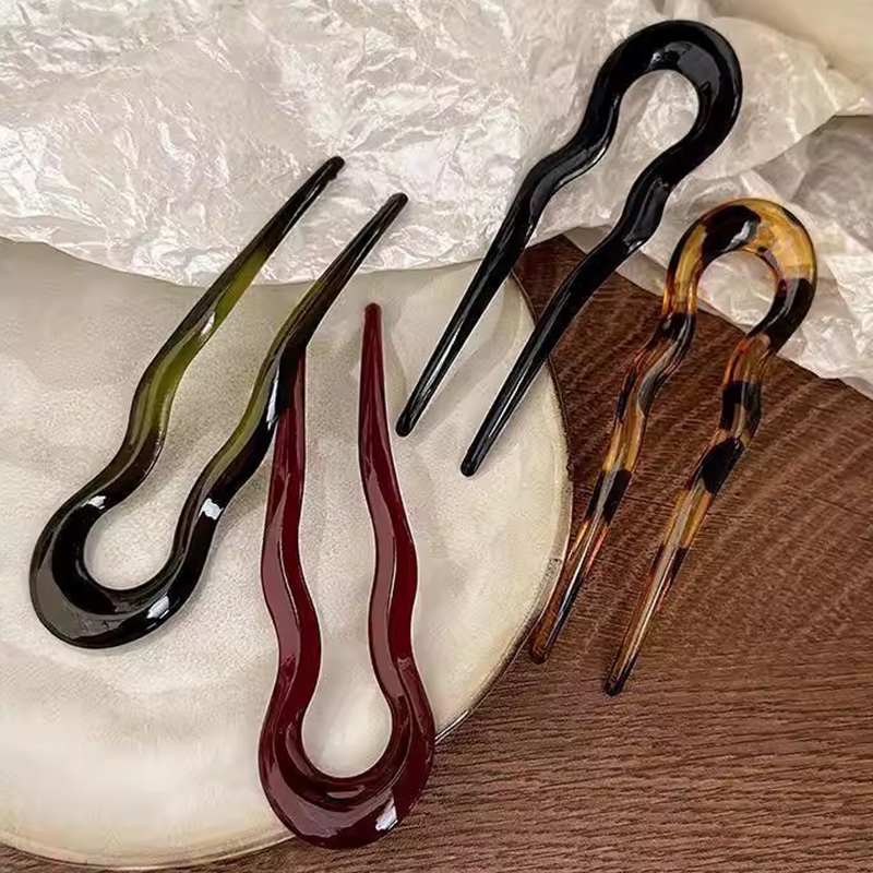 Elegant Acrylic U-shaped Hairp - огляд і ціна Tech Accessories Women
